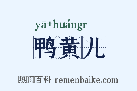 鸭黄儿是什么意思的图片